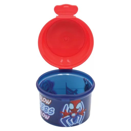 Pókember Spidey Glow műanyag snack tartó, uzsonnás doboz 270 ml