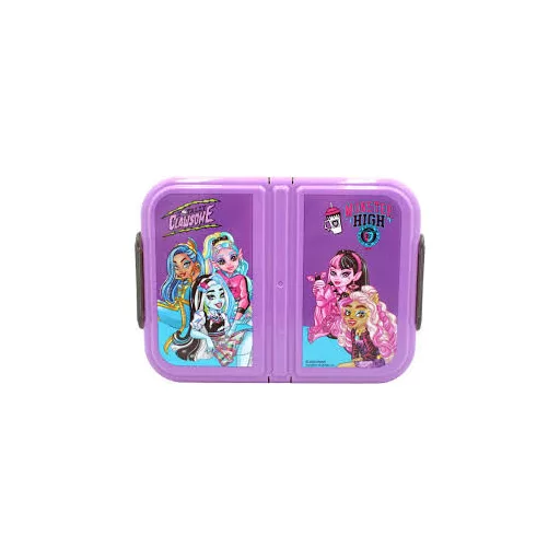 Monster High Clawsome több rekeszes uzsonnás doboz, szendvicsdoboz