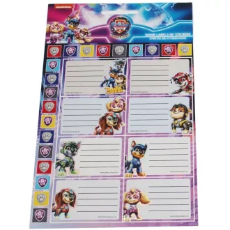 Mancs Őrjárat Power Up füzetcímke matricával 16 db-os