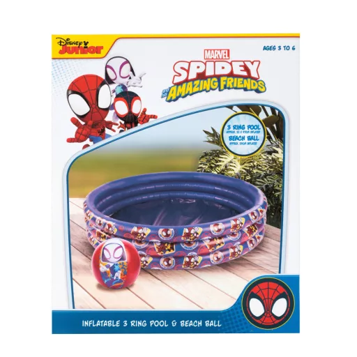 Pókember Spidey Friends 3 gyűrűs gyerek medence és strandlabda szett