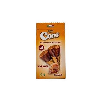 Cono caramellával töltött kis tölcsér