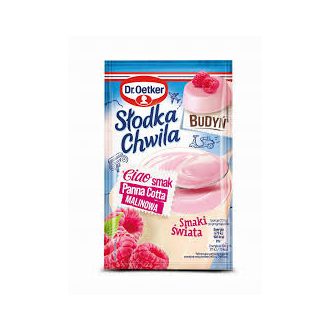 Dr Oetker Panna cotta málna bögrekrém