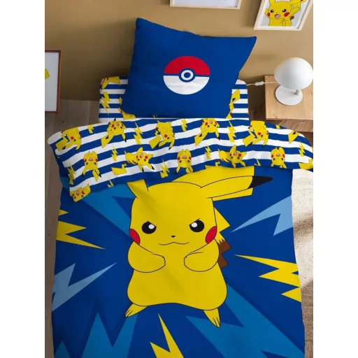 Pokémon Pika-Power ágyneműhuzat 140×200cm, 70×90 cm