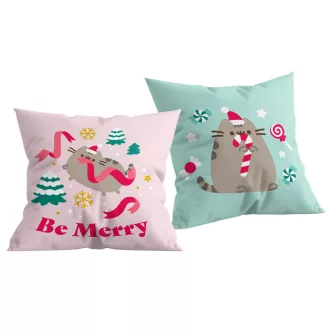 Pusheen Be Merry párna, díszpárna 40x40 cm