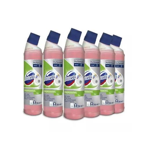 Domestos Toilet ECO toalett-tisztító és vízkőoldó 750ml (6db/karton)