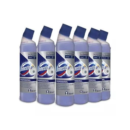 Domestos Toilet limescale remover toalett-tisztító és vízkőoldó 750ml (6db/karton)