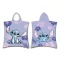 Disney Lilo és Stitch, A csillagkutya Purple strand törölköző poncsó 50x115 cm