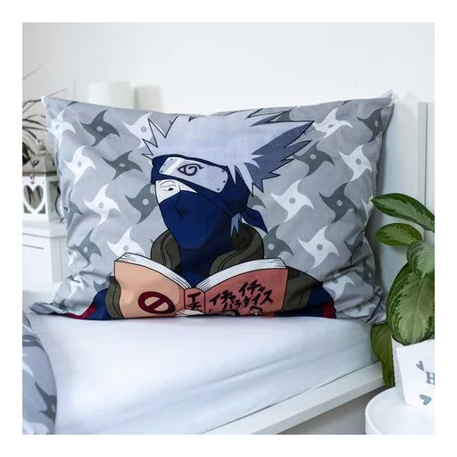 Naruto Grey ágyneműhuzat 140×200cm, 70×90 cm