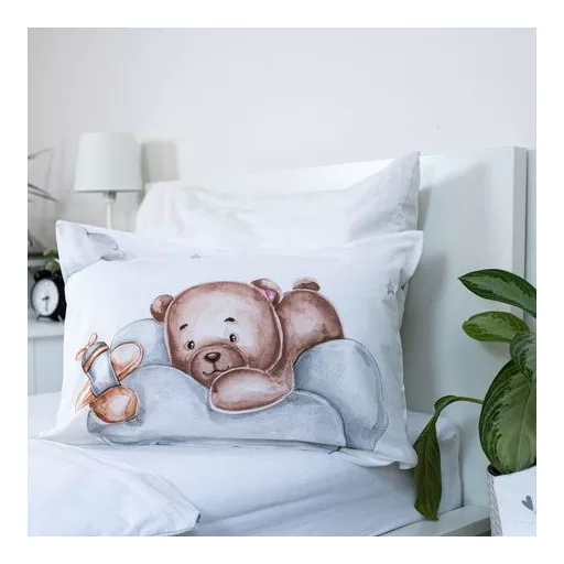 Maci Plane gyerek, ovis ágyneműhuzat 100×135cm, 40×60 cm