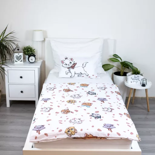 Disney Marie Friends gyerek, ovis ágyneműhuzat 100×135 cm, 40×60 cm