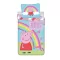 Peppa malac Jump In ágyneműhuzat 140×200cm, 70×90 cm