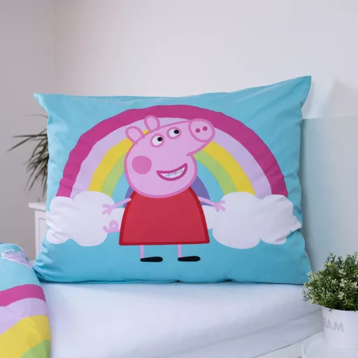 Peppa malac Jump In ágyneműhuzat 140×200cm, 70×90 cm