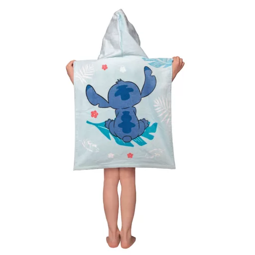 Disney Lilo és Stitch, A csillagkutya Blue strand törölköző poncsó 50x115 cm