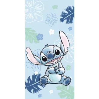   Disney Lilo és Stitch, A csillagkutya Ohana Blue fürdőlepedő, strand törölköző 70x140cm