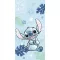 Disney Lilo és Stitch, A csillagkutya Ohana Blue fürdőlepedő, strand törölköző 70x140cm