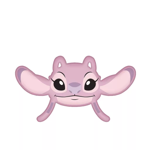 Disney Lilo és Stitch, A csillagkutya Angel Pink 3D formapárna, díszpárna 35 cm