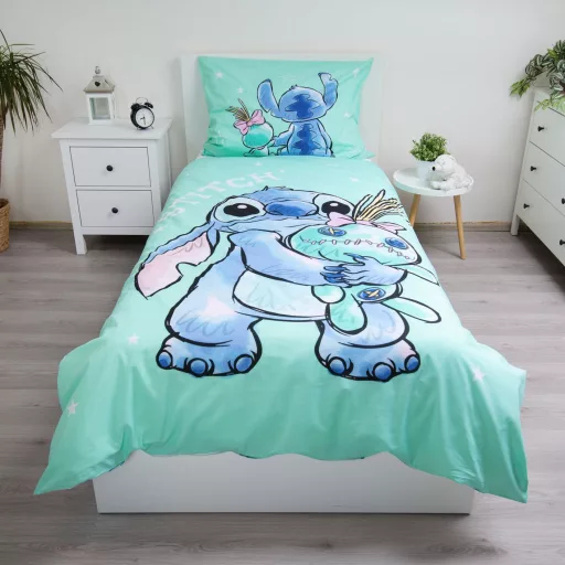 Disney Lilo és Stitch, A csillagkutya Buddies ágyneműhuzat 140×200cm, 70×90 cm