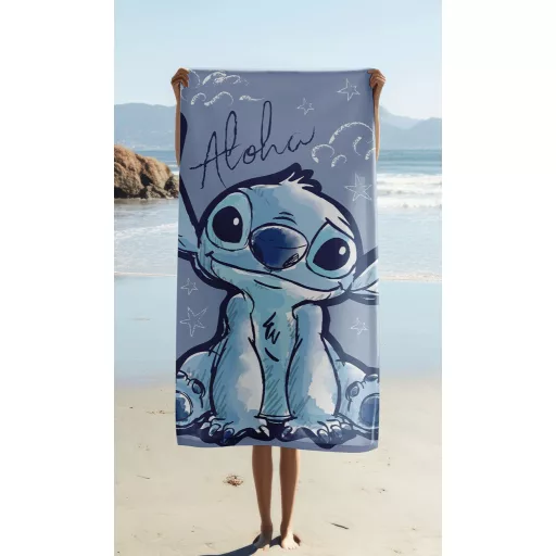 Disney Lilo és Stitch, A csillagkutya Aloha fürdőlepedő, strand törölköző 70x140cm