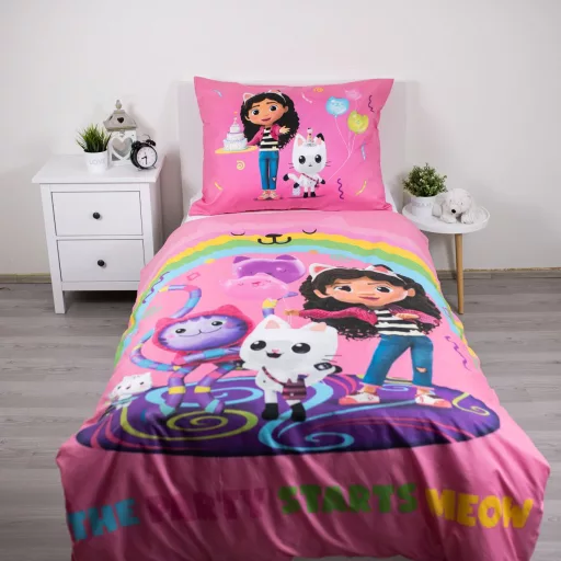 Gabi babaháza Rainbow Party ágyneműhuzat 140×200cm, 70×90 cm microfibre