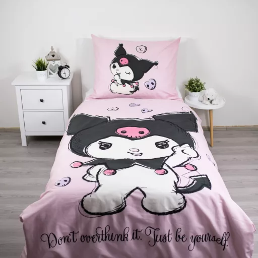 Hello Kitty Kuromi Be Yourself ágyneműhuzat 140×200cm, 70×90 cm