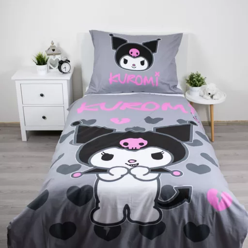 Hello Kitty Kuromi ágyneműhuzat 140×200cm, 70×90 cm