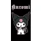 Hello Kitty Kuromi Black fürdőlepedő, strand törölköző 70x140cm