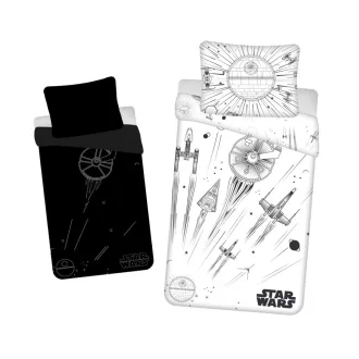   Star Wars Death Star Sötétben világító ágyneműhuzat 140×200cm, 70x90cm