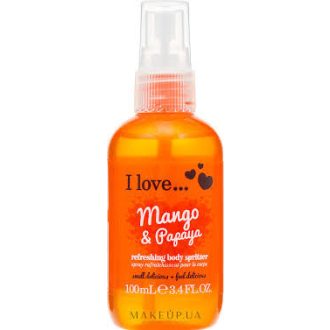 I love mango és papaya testpermet