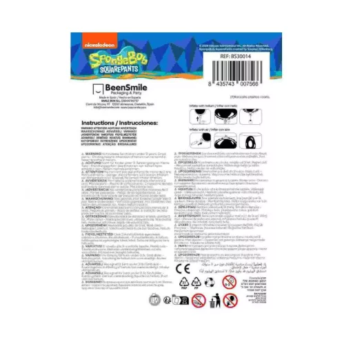 SpongyaBob Fun Face fólia lufi 46 cm