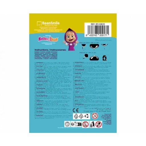 Mása és a medve Happy fólia lufi 46 cm