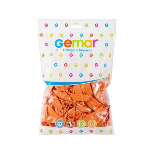 Lazac Narancs Metal léggömb, lufi 100 db-os 10 inch (26 cm)