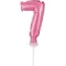 Rózsaszín 7-es Pink szám fólia lufi tortára 13 cm
