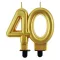 Arany 40-es Gold tortagyertya, számgyertya