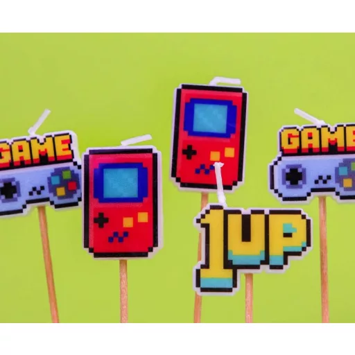 Játék Game On tortagyertya, gyertya szett 5 db-os