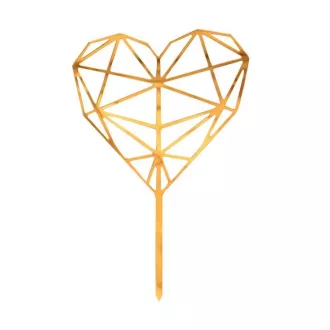 Szív Diamond torta dekoráció