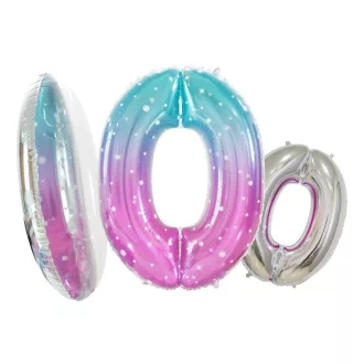 Űr Space 0-ás szám fólia lufi 78 cm