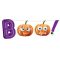 Halloween Boo papír felirat 150 cm