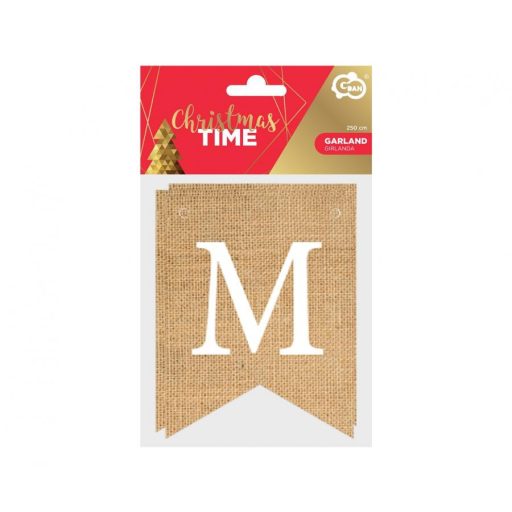 Merry Christmas Brown felirat 250 cm