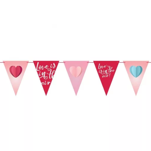 Szerelem Love is in the air zászlófüzér 270 cm