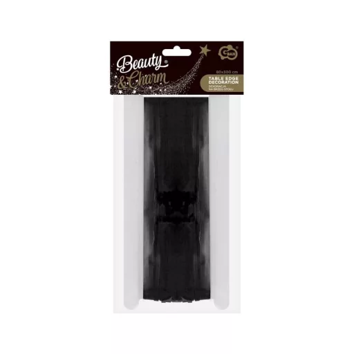 B&C Black, Fekete asztali dekoráció 300 cm