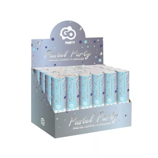 Színes Blue-Silver konfetti kilövő 15 cm