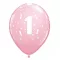 Rózsaszín 1 Pastel léggömb, lufi 6 db-os 11 inch (28 cm)