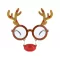 Szarvas Reindeer szemüveg piros orral