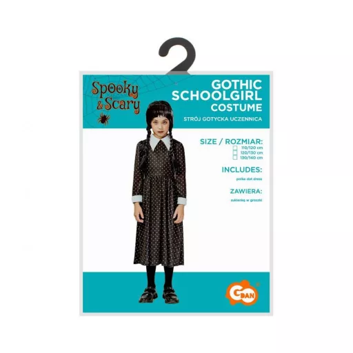 Iskoláslány Gothic jelmez 130/140 cm