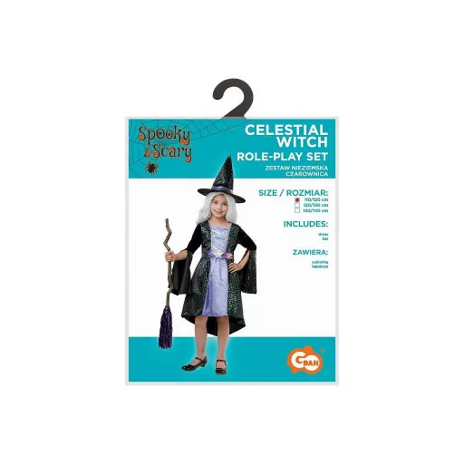 Boszorkány Purple Celestial jelmez 130/140 cm