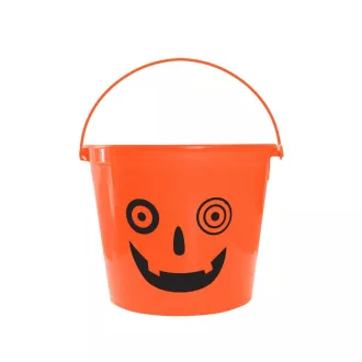 Halloween Tök Crazy cukorka gyűjtő vödör 14,5x11,5 cm