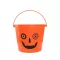 Halloween Tök Crazy cukorka gyűjtő vödör 14,5x11,5 cm