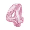 Rózsaszín 4-es Light Pink szám fólia lufi 92 cm