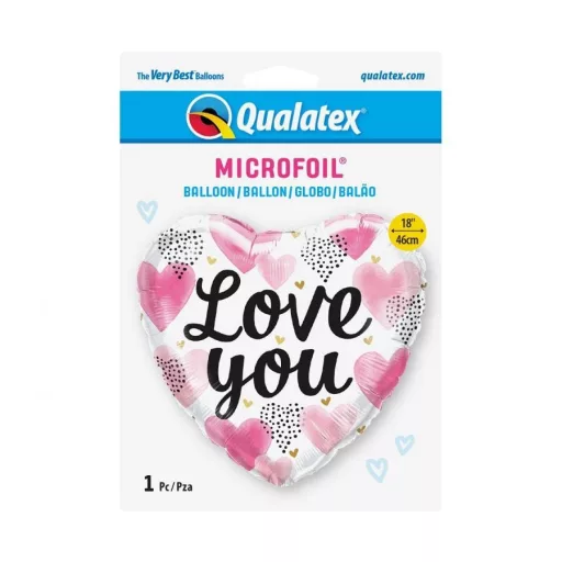 Szerelem Hearts fólia lufi 46 cm