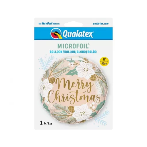 Karácsonyi Merry Christmas Pastel fólia lufi 46 cm